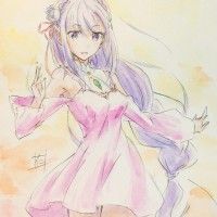 Emilia #Re:zero kara Hajimeru Isekai Seikatsu #Dessin aleos696 #Anime #Manga