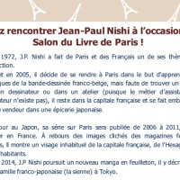 Jean-Paul Nishi vient au #SalonDuLivre de Paris avec une toute nouvelle série inspirée de sa vie sur les relations amoureuses franco-japon... [lire la suite]