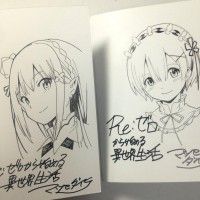 #Re:zero Starting Life in Another World #Re:zero kara Hajimeru Isekai Seikatsu dédicace Rem Emilia #Anime #Manga
