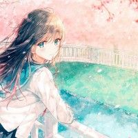 #Fille écolière printemps #Dessin HitenKei #Manga