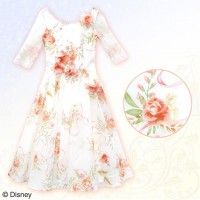 Elegante robe fleurie #LaBelleEtLaBête de Secret Honey au #Japon #mode