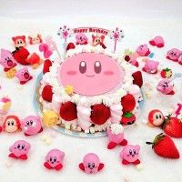 #Gâteau 25 ans anniversaire #Kirby #JeuVidéo #Nintendo