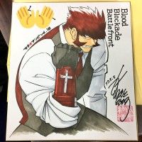 #KekkaiSensen Blood Blockade Battlefront dessin sur #Shikishi #Manga #Anime