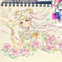#SailorMoon #Dessin Anzy's Artbook #Feutre #CopicSketch #Manga