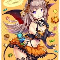 #Halloween #Fille #Kawaii #Succube #Citrouille #Dessin gia #CréatureFanstastique #Manga