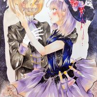 #Halloween #Sorcière #Citrouille #Dessin kopanda_onigiri #Manga