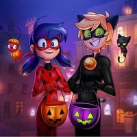 #Halloween #Miraculous les aventures de #LadyBug et Chat Noir #Dessin angiensca #Manga #Anime #Animation