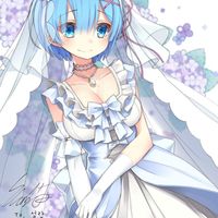 #ReZero #Rem #Mariage #Mariée #Dessin Bluecaitsith #Manga #Anime #Animation