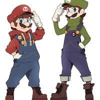 #MarioBros et #Luigi #Dessin #Fanart redlhz #JeuVideo #Nintendo #SuperMarioBros