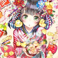 #NouvelAn #Fille #Kimono #Japon #Dessin keeeepout #Manga