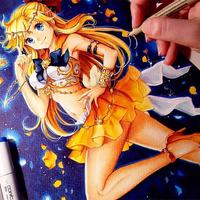 Sailor Vénus #SailorMoon #Dessin #Nashi #Feutre #Copic #PigmaMicron #Manga #Encrage #Colorisation