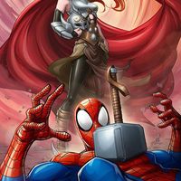 #Thor Spider-Man #Dessin Patrick Brown #Marvel #Comic