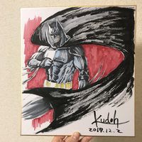 #Batman #Dessin sur #Shikishi Masashi Kudo #DessinSurShikishi #DcComics