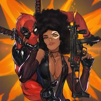 #Deadpool #Domino #Dessin Morry Evans #Marvel #Comic
