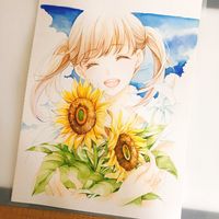 #Fille #fleur #Dessin cofixx #Manga