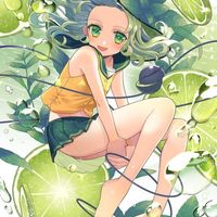 #Fille citron vert #Dessin 君と子音 #Manga