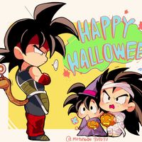 #Dessin #DragonBall #Halloween - Artiste : モツ - Twitter : @motunabe707070 #Manga #Fête