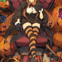 #Dessin #Fille #Halloween - Artiste : ランサネ - Twitter : @lalansane #Manga