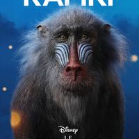 Affiche du film live Le Roi Lion Disney Rafiki
