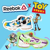 Baskets Toy Story 4 Reebok Instapump Fury Bait aux couleurs de Buzz l'éclair et le cow-boy Woody