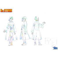 character design Gen Asagiri  anime manga Dr. Stone