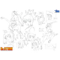 character design Kohaku anime manga Dr. Stone