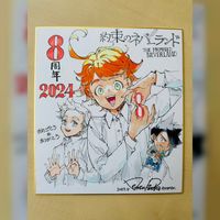 dessin sur shikishi Demizu Posuka mangaka The Promised Neverland