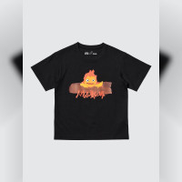 tshirt enfant Calcifer Le Château Ambulant Studio Ghibli chez Uniqlo