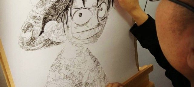 one-piece-incroyable-composition-pour-faire-portrait-luffy-d-monkey-