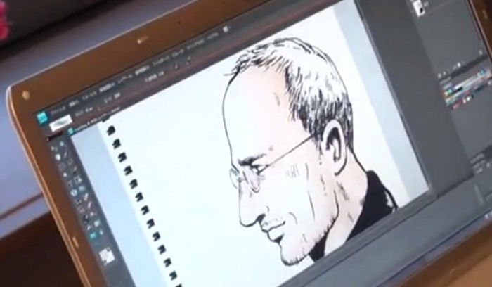 Mari Yamazaki dessine Steve Jobs