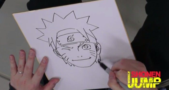 Masashi Kishimoto dessine Naruto