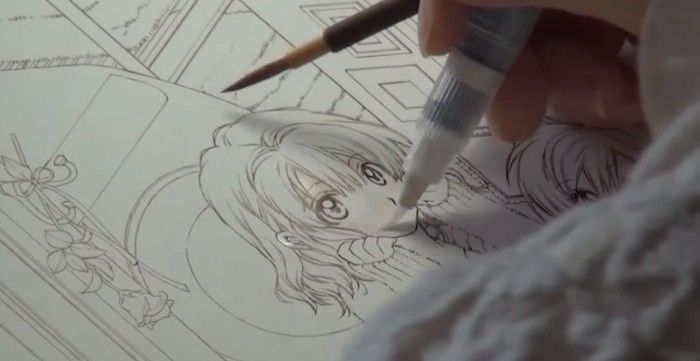 Technique : Peindre avec le pinceau à  réservoir avec la mangaka Arina Tanemura