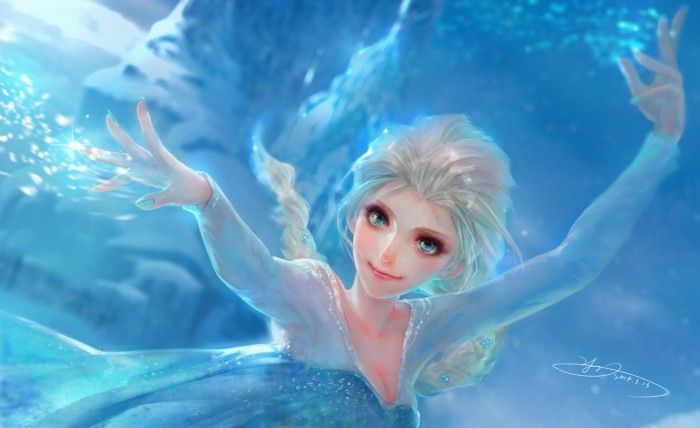 Dessin d'Elsa La Reine Des Neiges par Yu-Han