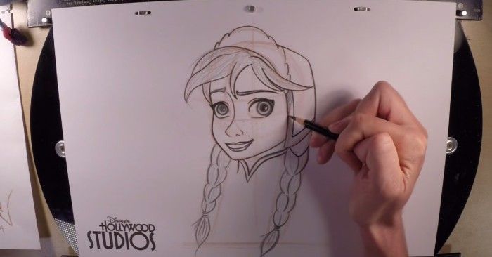 Apprendre à  dessiner la princesse Anna d'Arendelle - La Reine Des Neiges