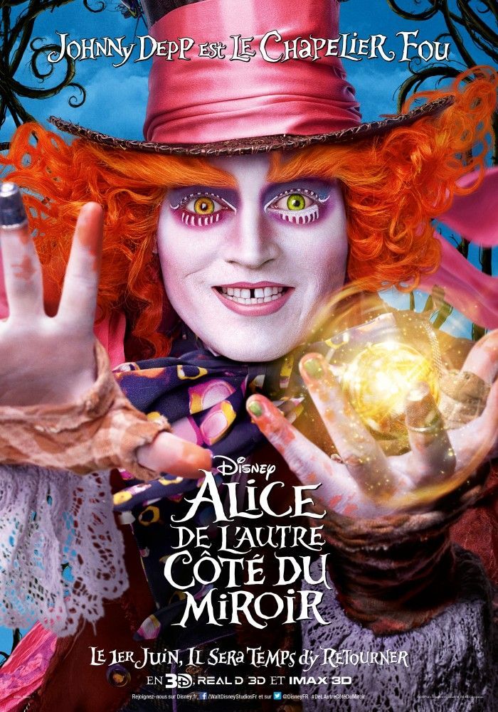 Alice De L'Autre Côté Du Miroir: les affiches personnages