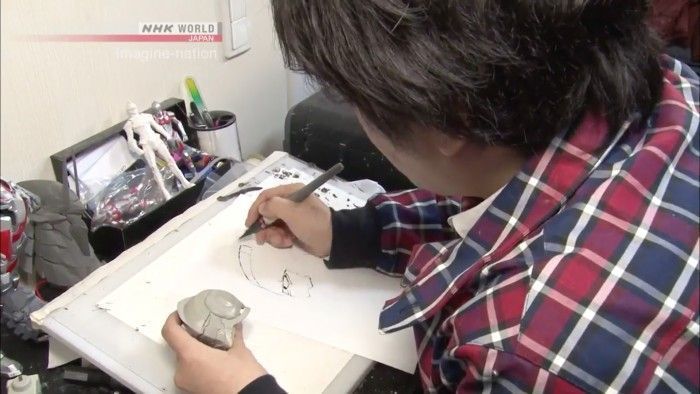 Le manga d'Ultraman dessiné au pinceau calligraphique !