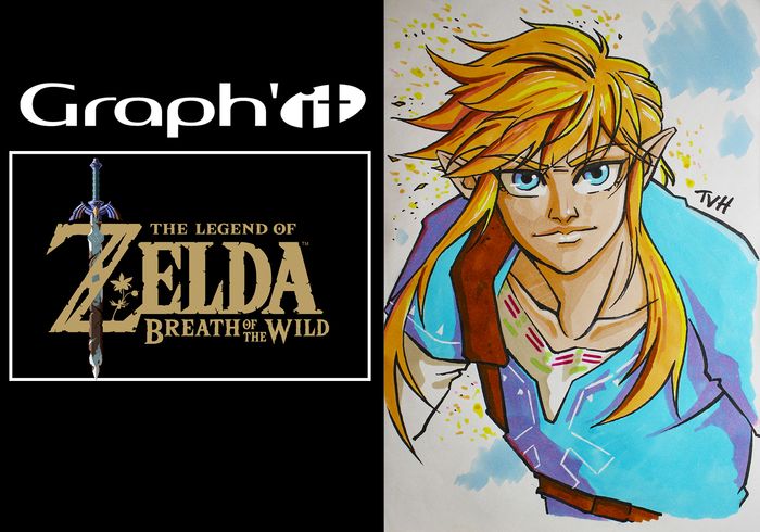 Dessiner Link au Graph It - Zelda Breathe of the Wild