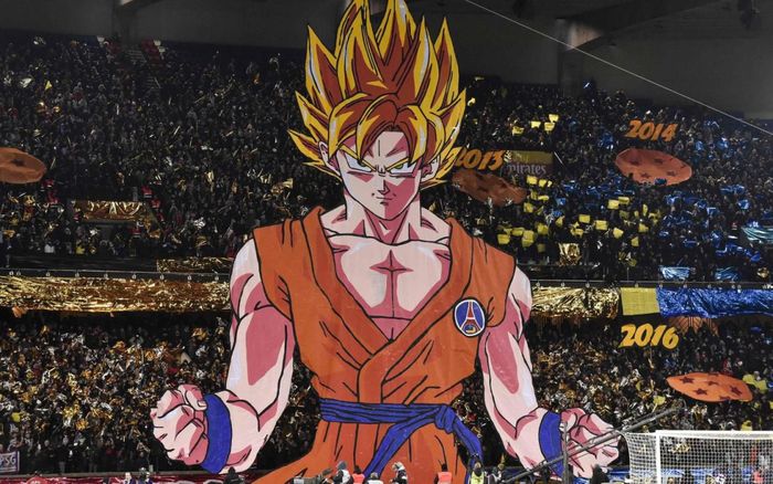 Dragon Ball : Un Son Goku géant au match PSG vs OM