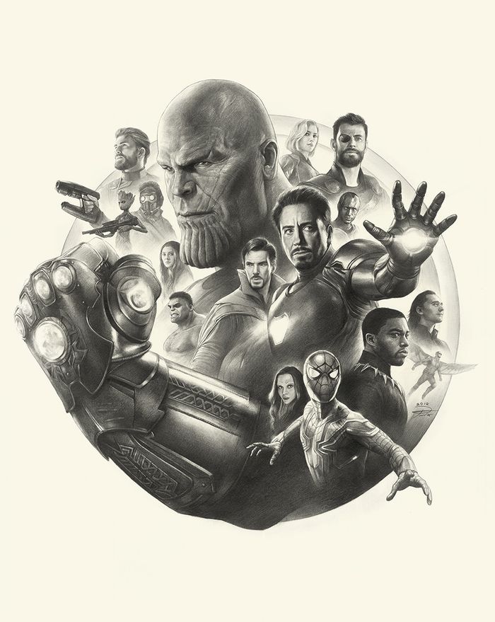 Avengers Infinity War : Dessin étape par étape au crayon par Yin Yuming