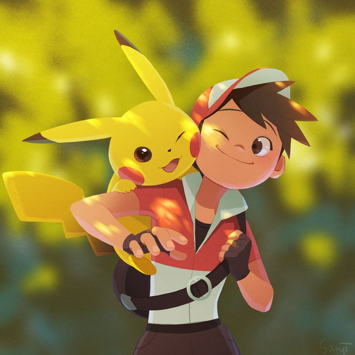 Pokémon : Let's Go sur Nintendo Switch - Dessins avec Pikachu et Evoli