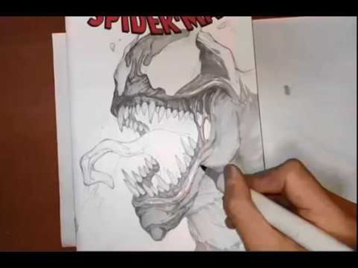 Youtuber dessin : InHyuk Lee dessine Venom (Marvel)