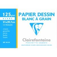 Papier Dessin à  grain Clairefontaine A4 125g