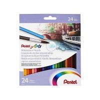 Set de 24 crayons de couleurs aquarellables Pentel