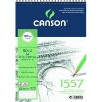 CANSON 1557 Extra Blanc Spirale A4 120g 50f