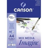 CANSON Mix Media Imagine A4 200g 50f