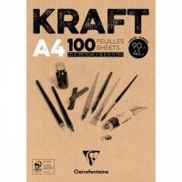 Bloc Kraft Clairefontaine A4 100F 90g