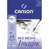CANSON Mix Media Imagine A5 200g 50f