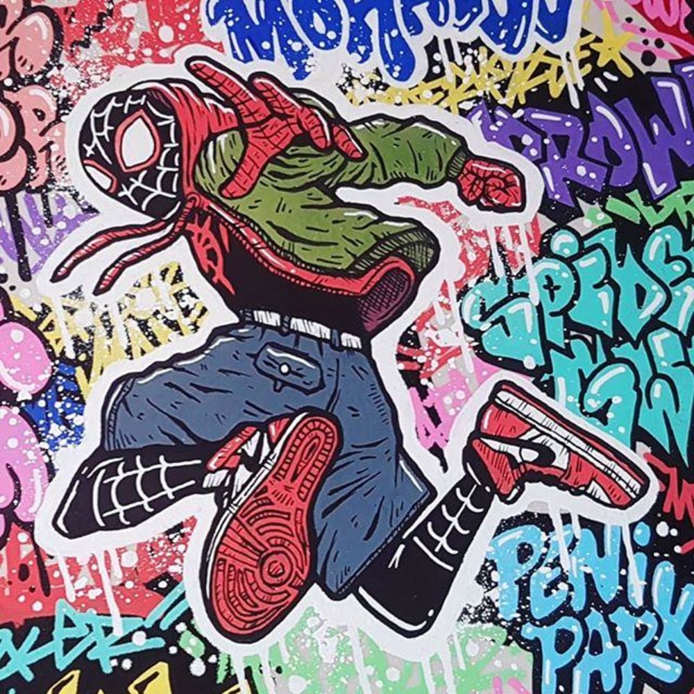 Graffiti Spider-Man New Generation par Oskunk