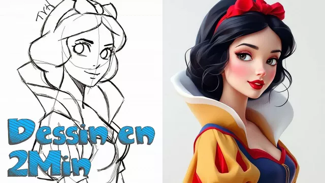 dessin-en-2-min-blanche-neige-disney