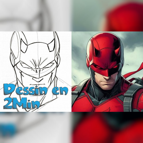dessin-en-2-min-daredevil-marvel